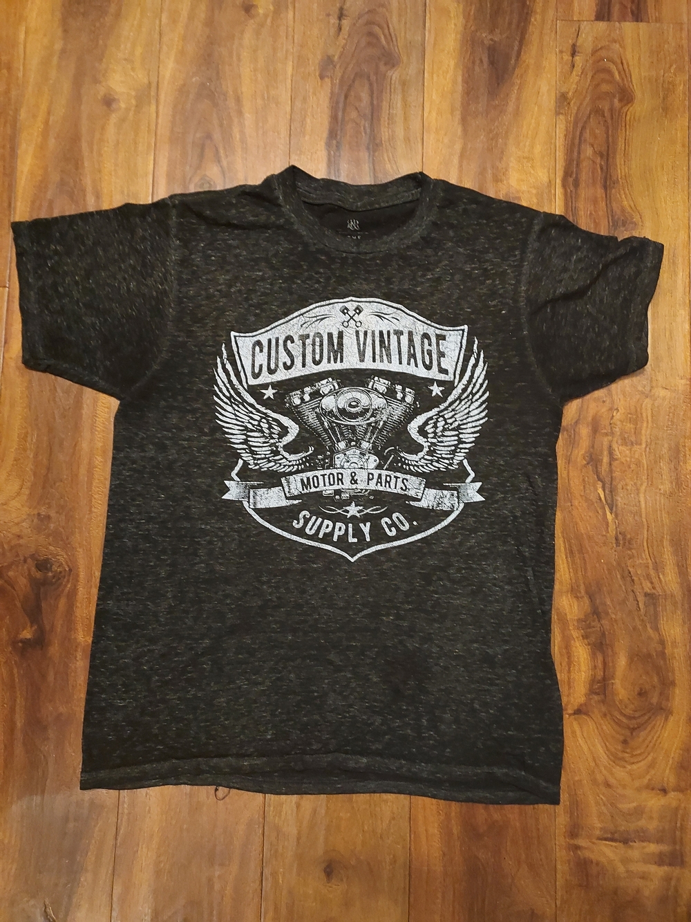 Custom Vintage Graphic Tee - Men's Black
